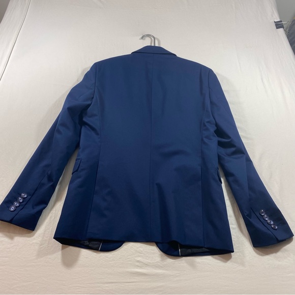 Zara man blazer Men’s 38 blue suit jacket Wool comfort - Picture 8 of 15
